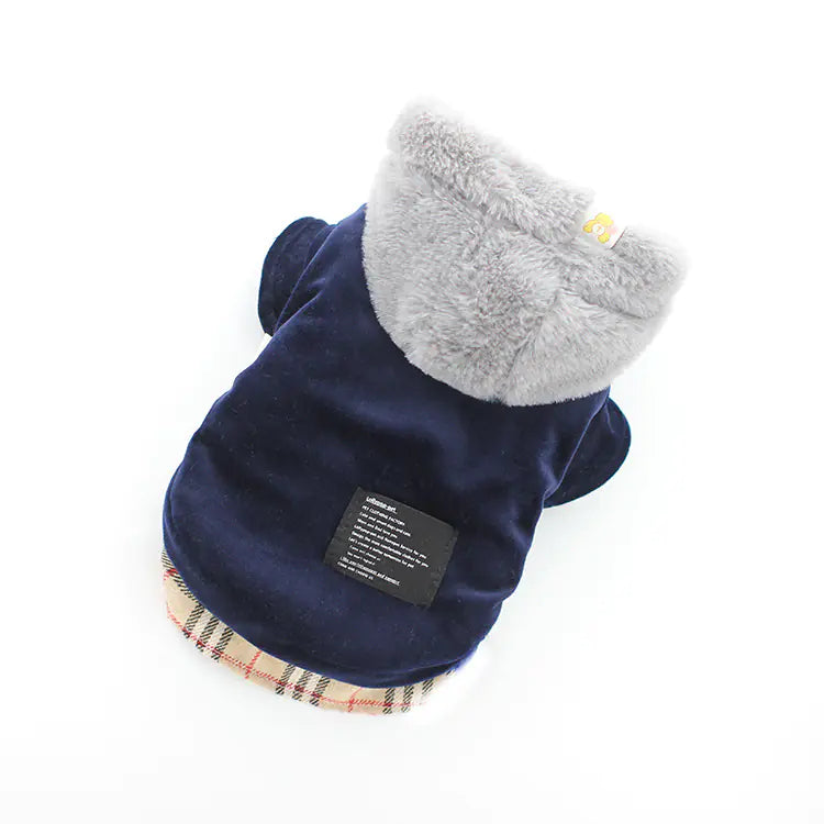 Velvet Cotton Pet Jacket