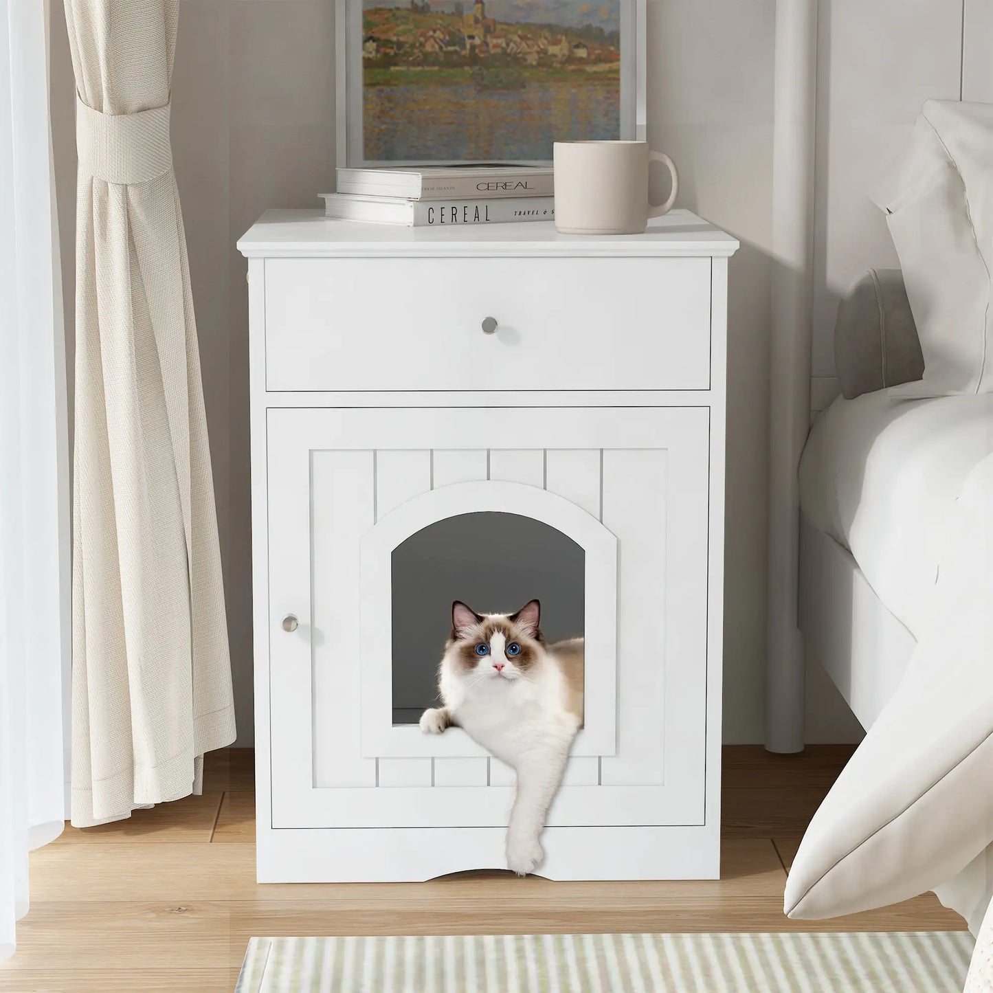 Wooden Cat Commode