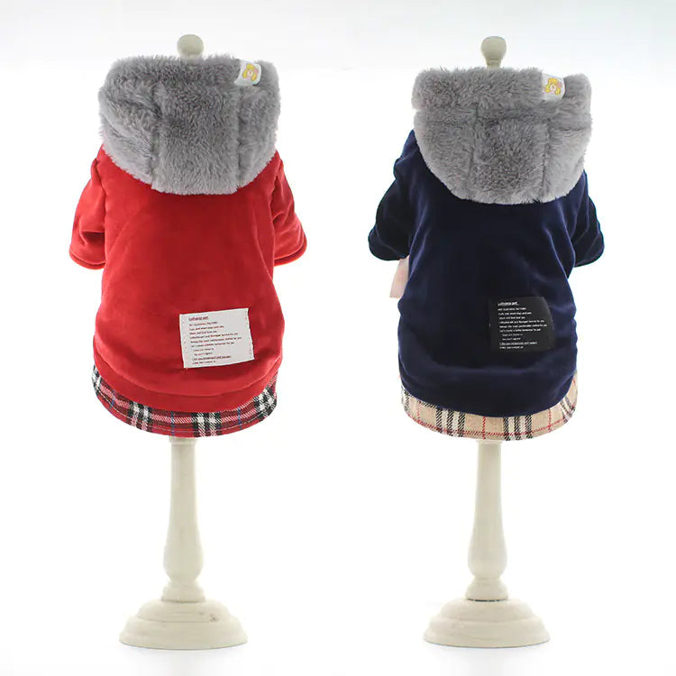 Velvet Cotton Pet Jacket