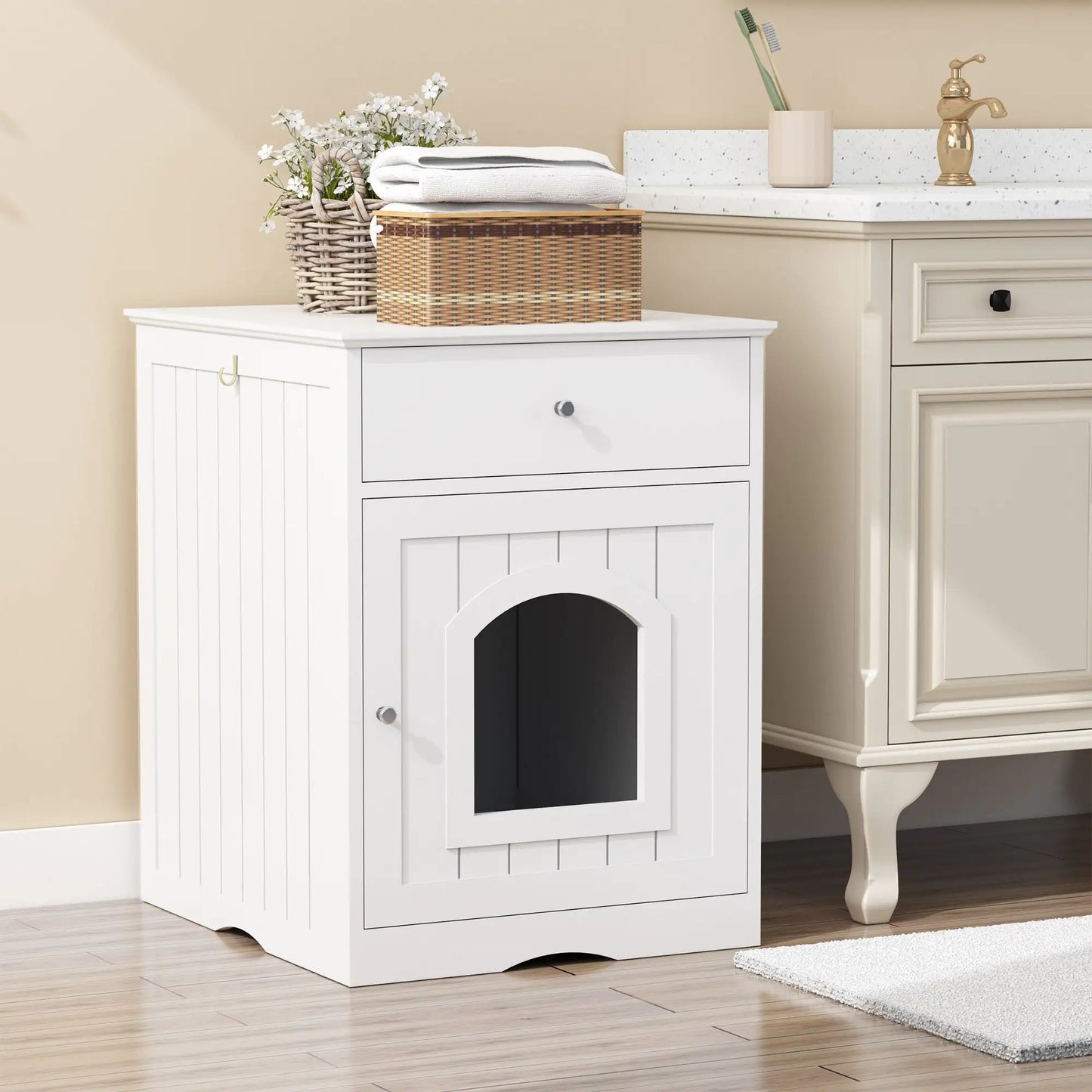Wooden Cat Commode