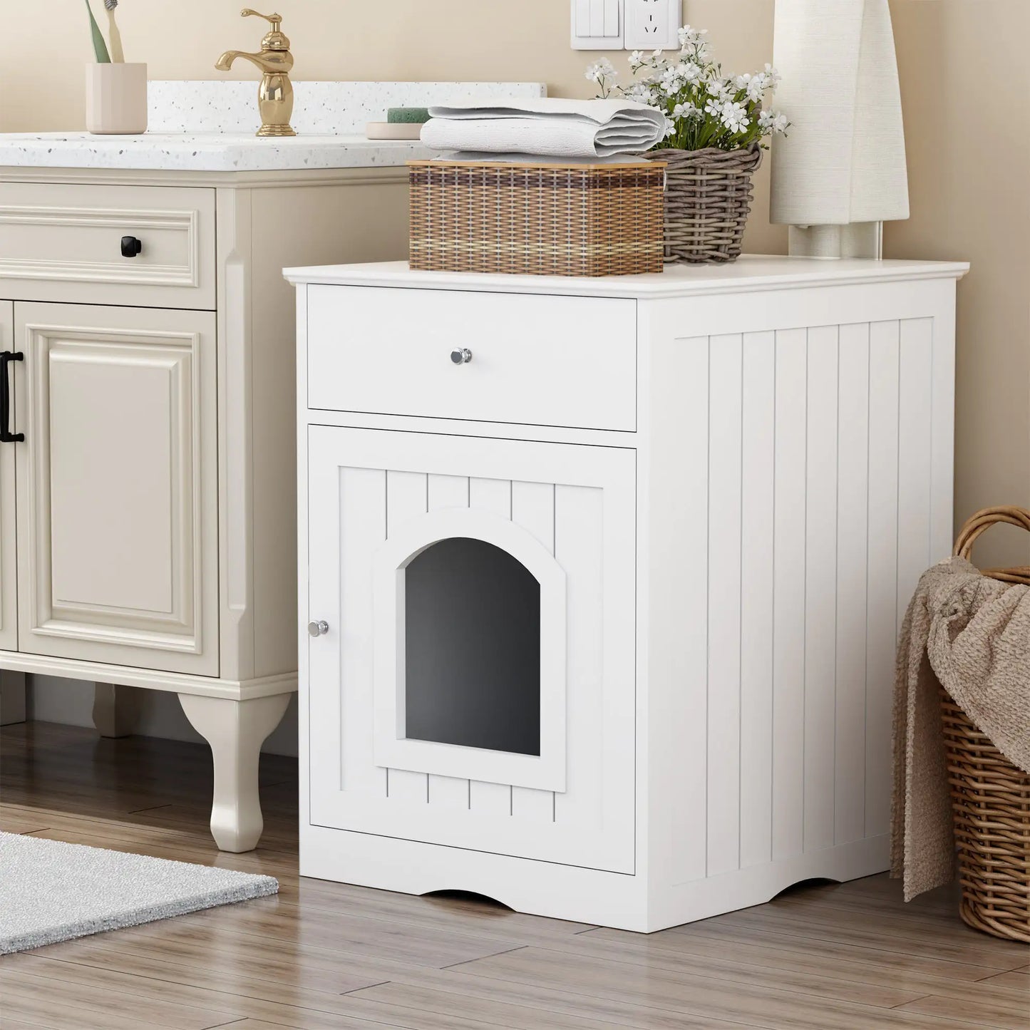 Wooden Cat Commode