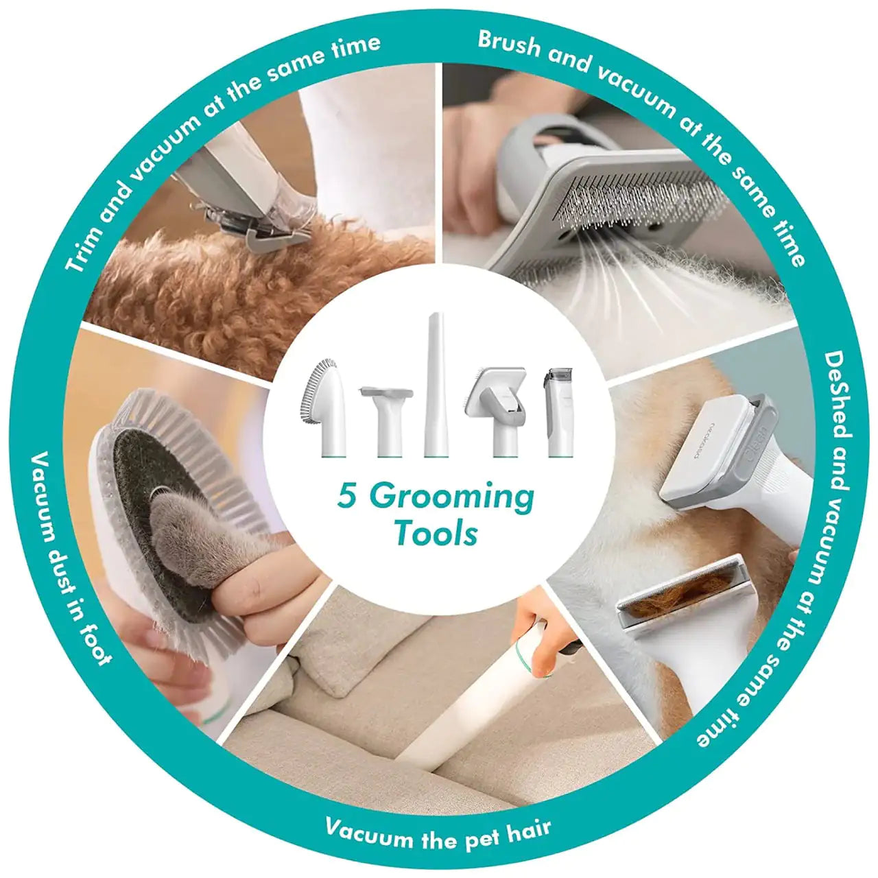 FURRFECT Pet Groom Vacuum Set