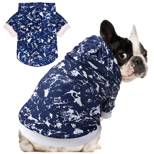 Dark Blue Tie Dye Hoodie