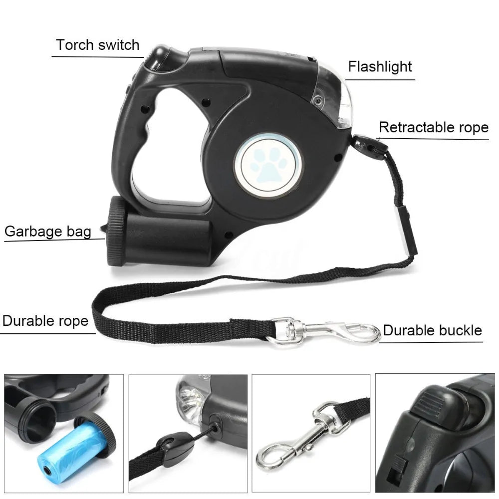 LED Flashlight Pet Leash