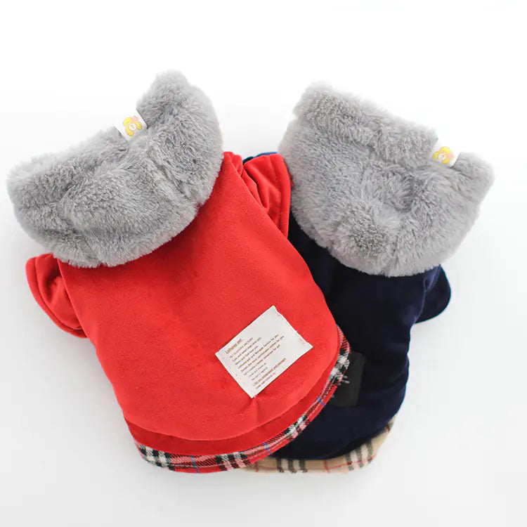 Velvet Cotton Pet Jacket